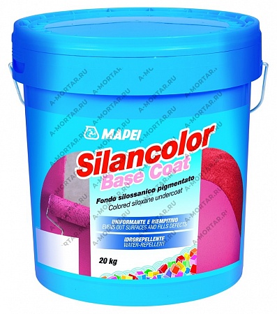 Цветная грунтовка на основе силиконовой смолы Silancolor Base Coat